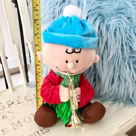 Peanuts, Charlie Brown, 2016, Gemmy, Animated Trumpet Playing and Dancing, Plush - Picture 11 of 12